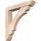Ekena Millwork Olympic Slat Smooth Bracket w/ Offset Brace, Douglas Fir, 5 1/2"W x 30"D x 30"H BKT0604X30X30OLY06SDF - alternate 1